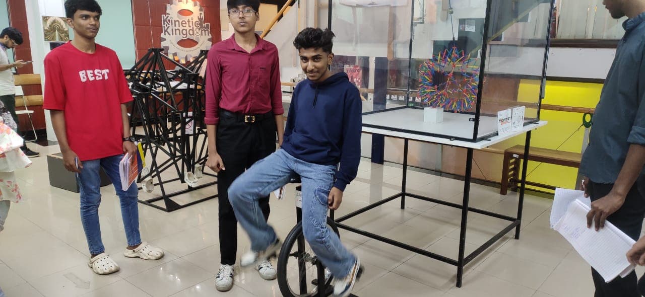 Students exploring exhibits at a science expo