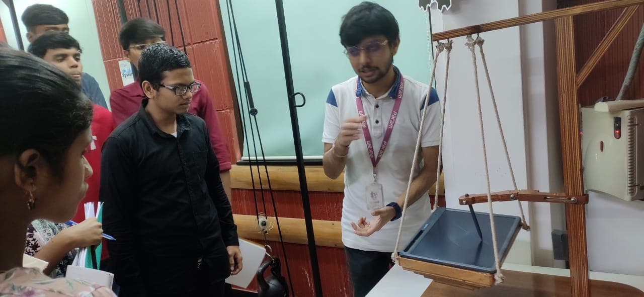 Students exploring exhibits at a science expo