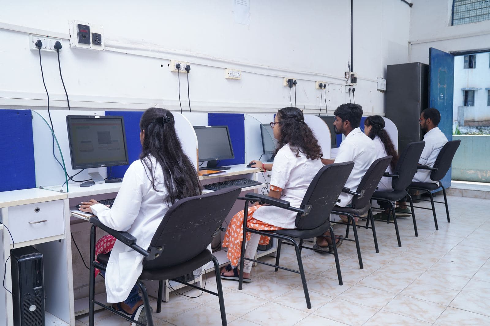 Students in the computer lab