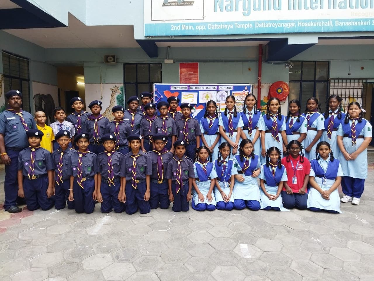 Scouts and Guides troop photo
