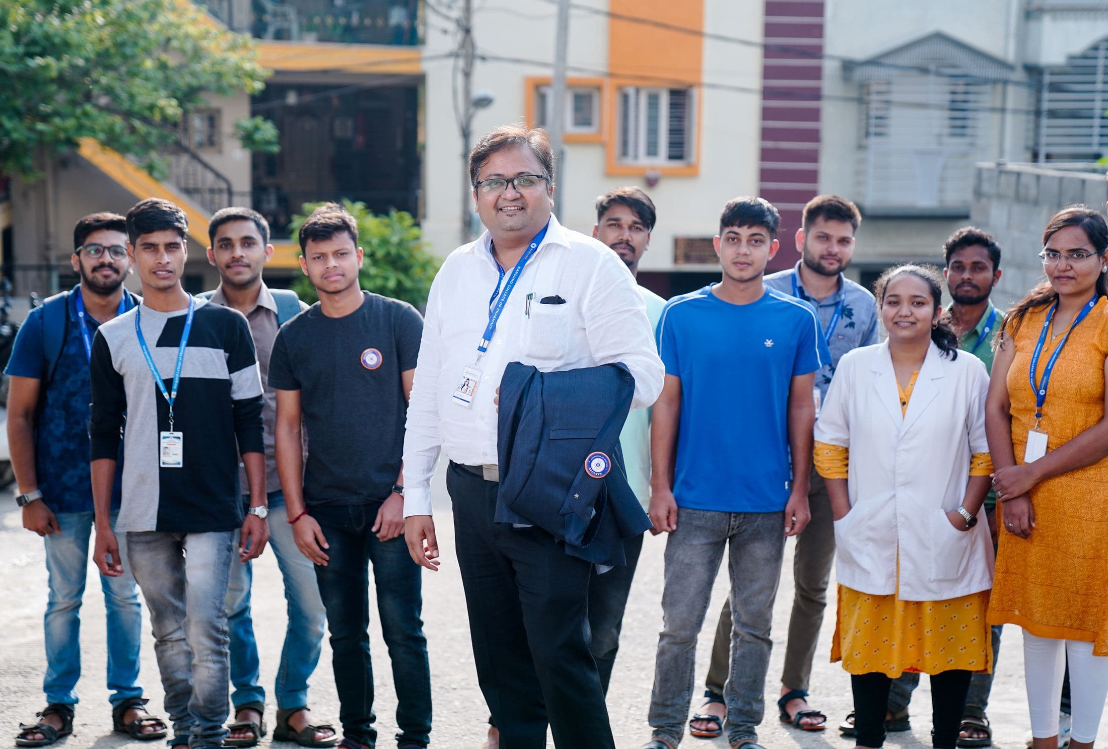 Students and faculty on campus